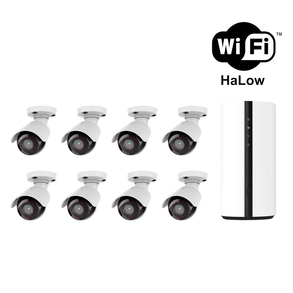 Wireless Long Range 8*B2 Bullet Camera Kit